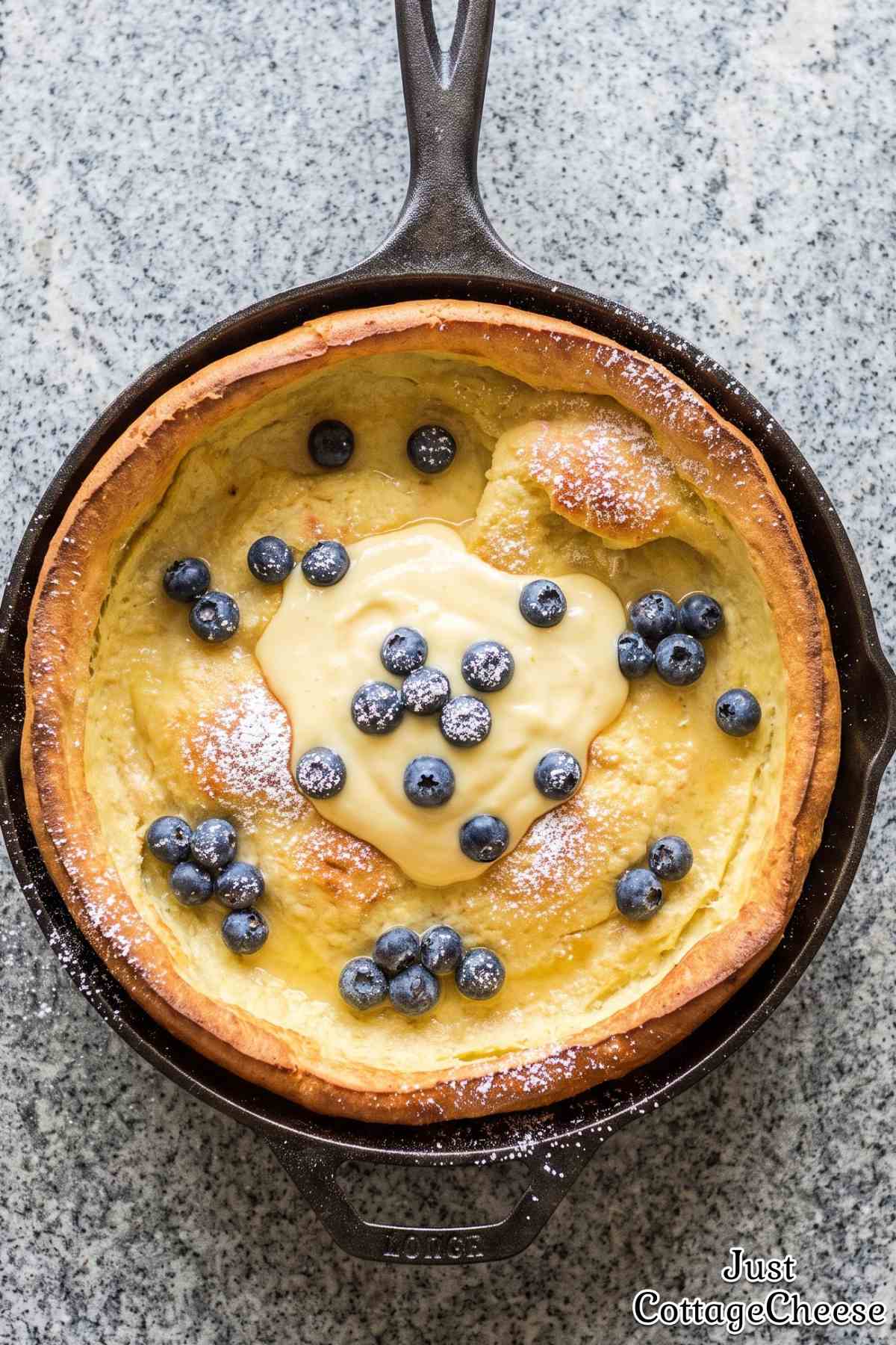 Easy cottage cheese protein Dutch baby