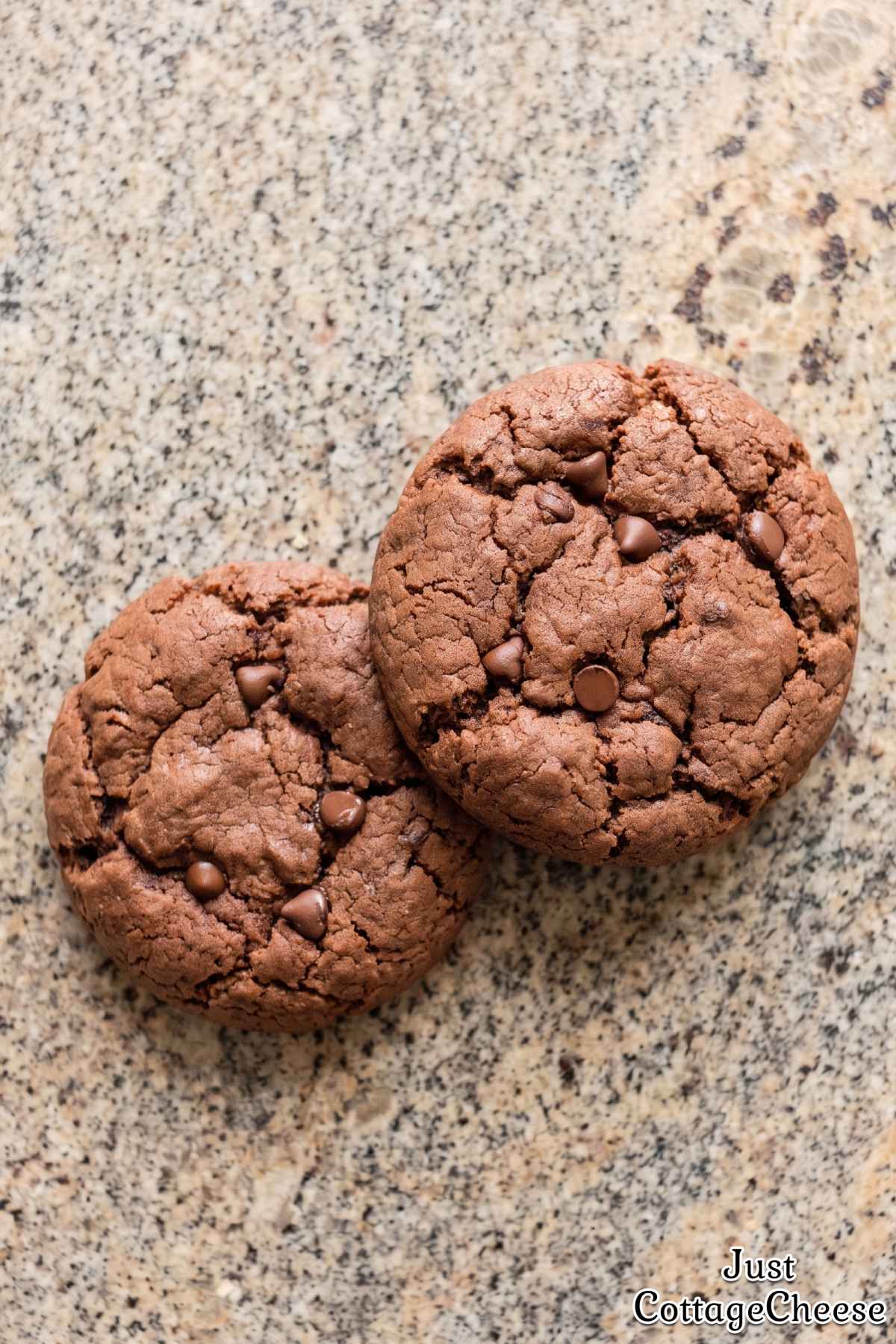 Soft cottage cheese mocha cookies