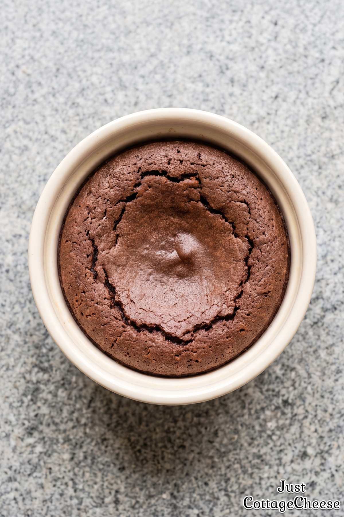 Cottage cheese chocolate lava cakes