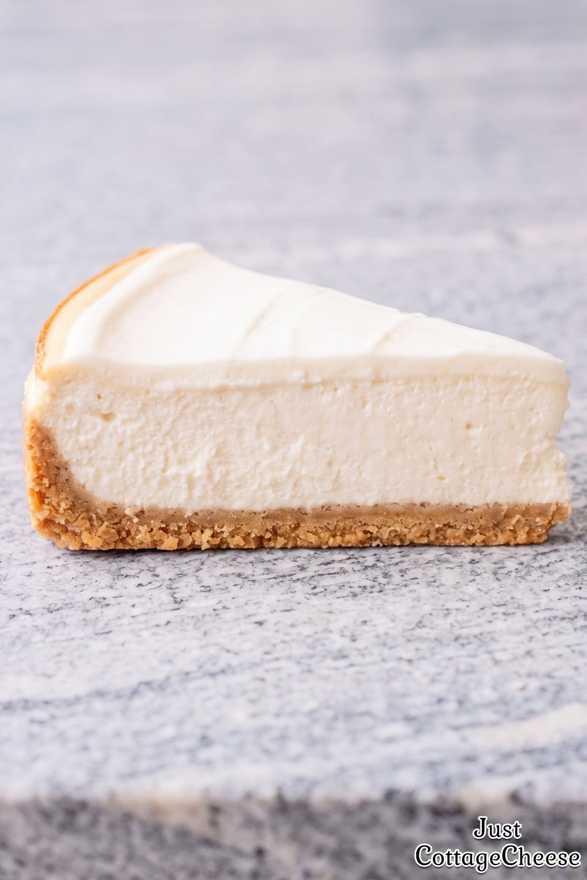Homemade cottage cheese New York cheesecake
