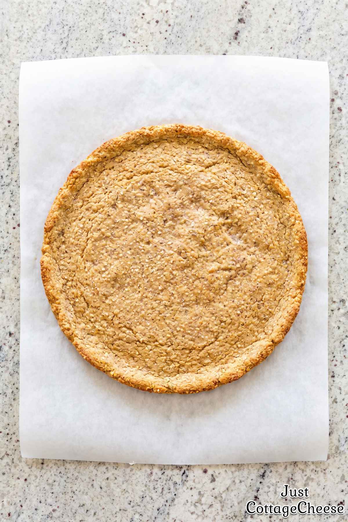 Easy cottage cheese oat pizza crust