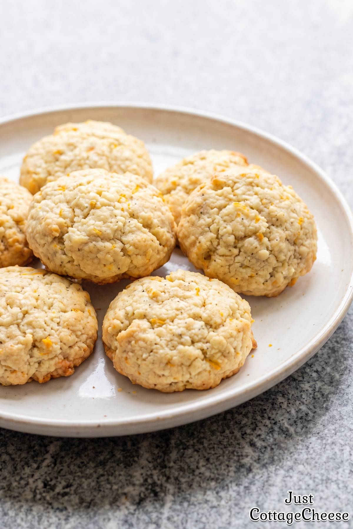 Homemade orange cardamom protein cookies