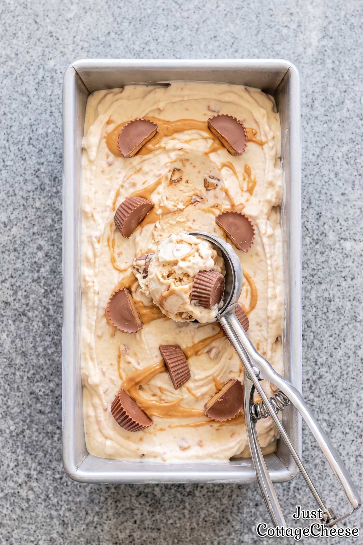 Easy cottage cheese peanut butter ice cream