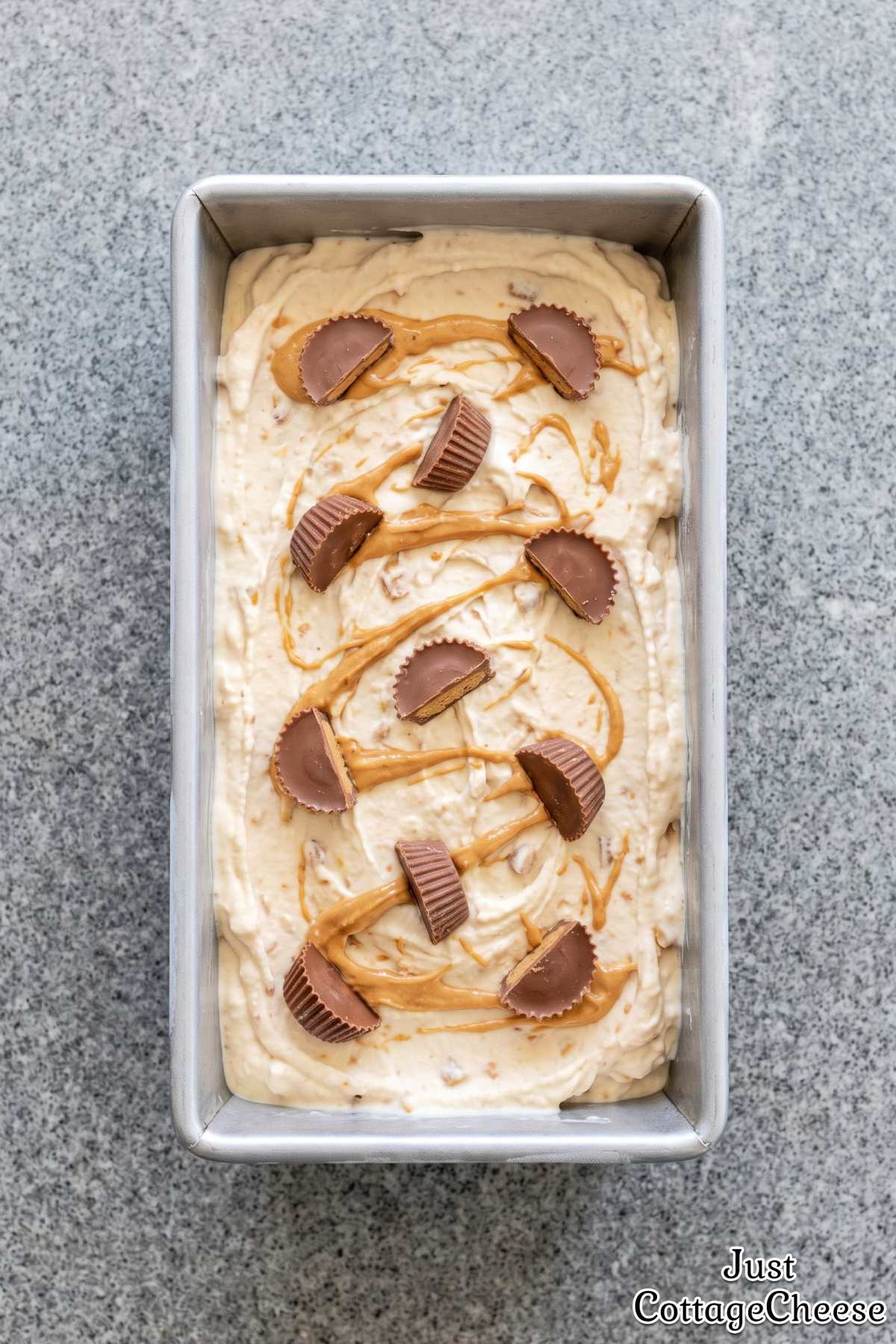Homemade cottage cheese protein ice cream