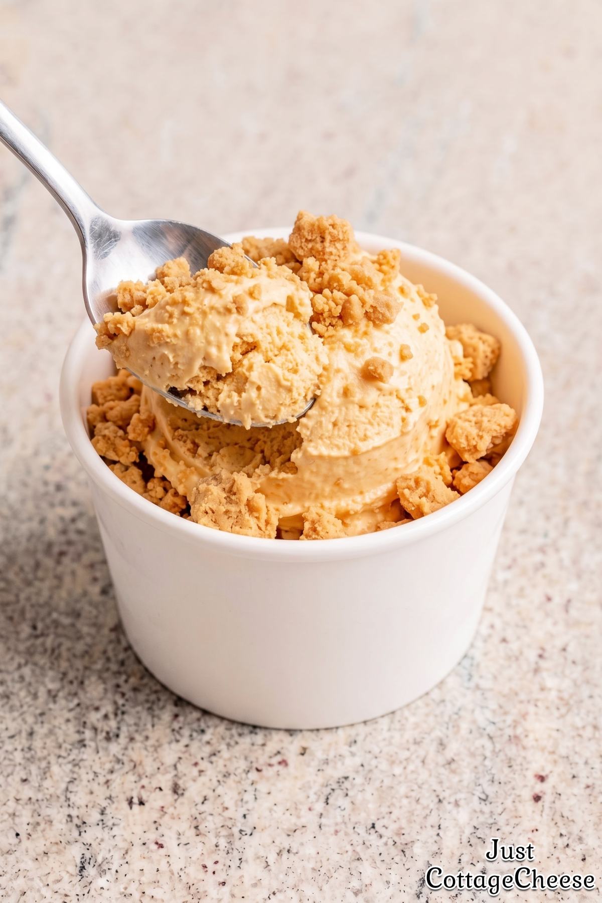 creamy pumpkin cottage cheese ice cream