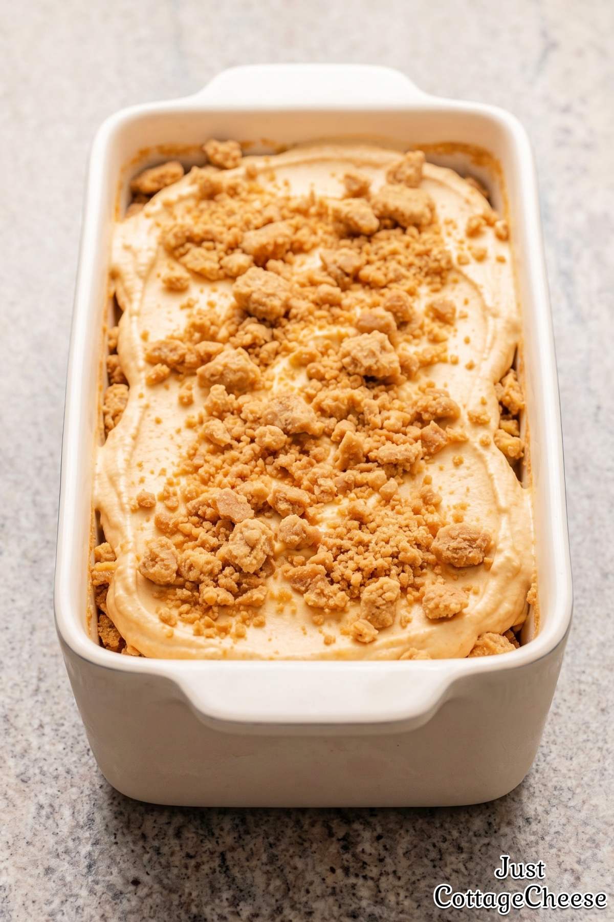blended cottage cheese pumpkin ice cream