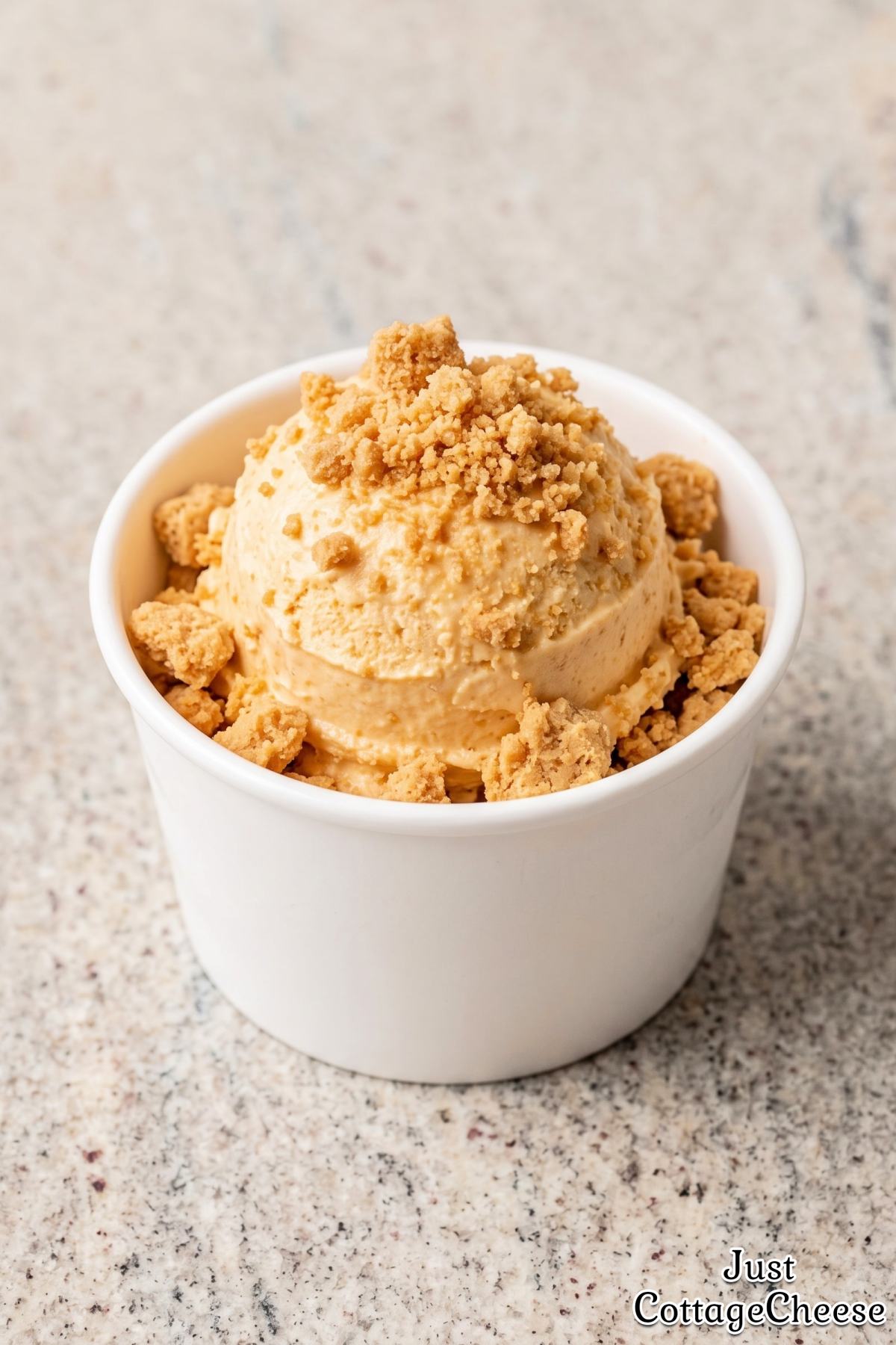 homemade cottage cheese pumpkin ice cream