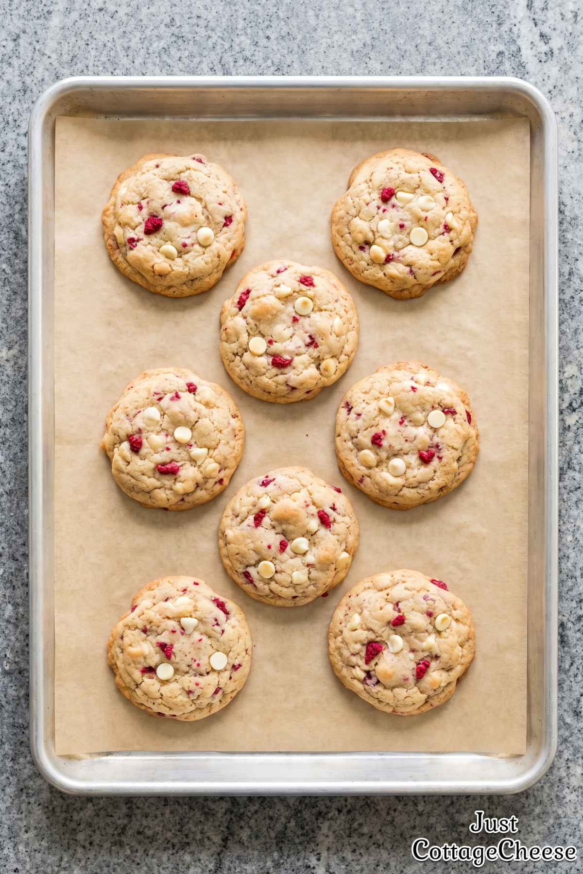 Healthy protein raspberry cookies on plate