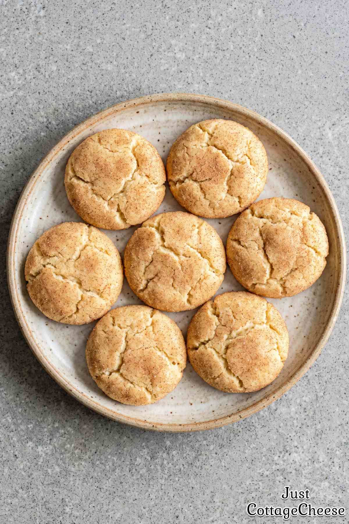 Healthy cottage cheese snickerdoodles