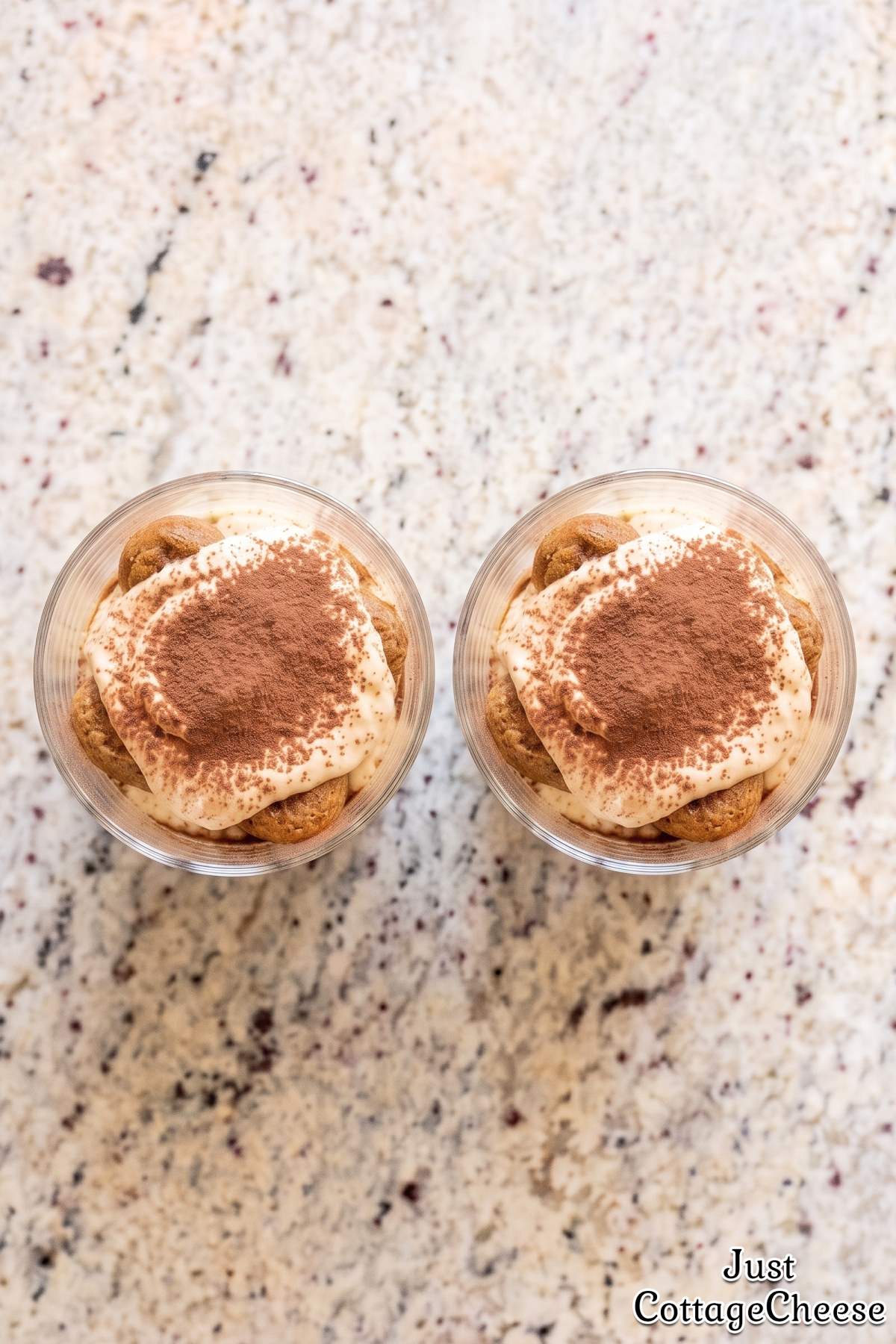 No bake protein tiramisu cups
