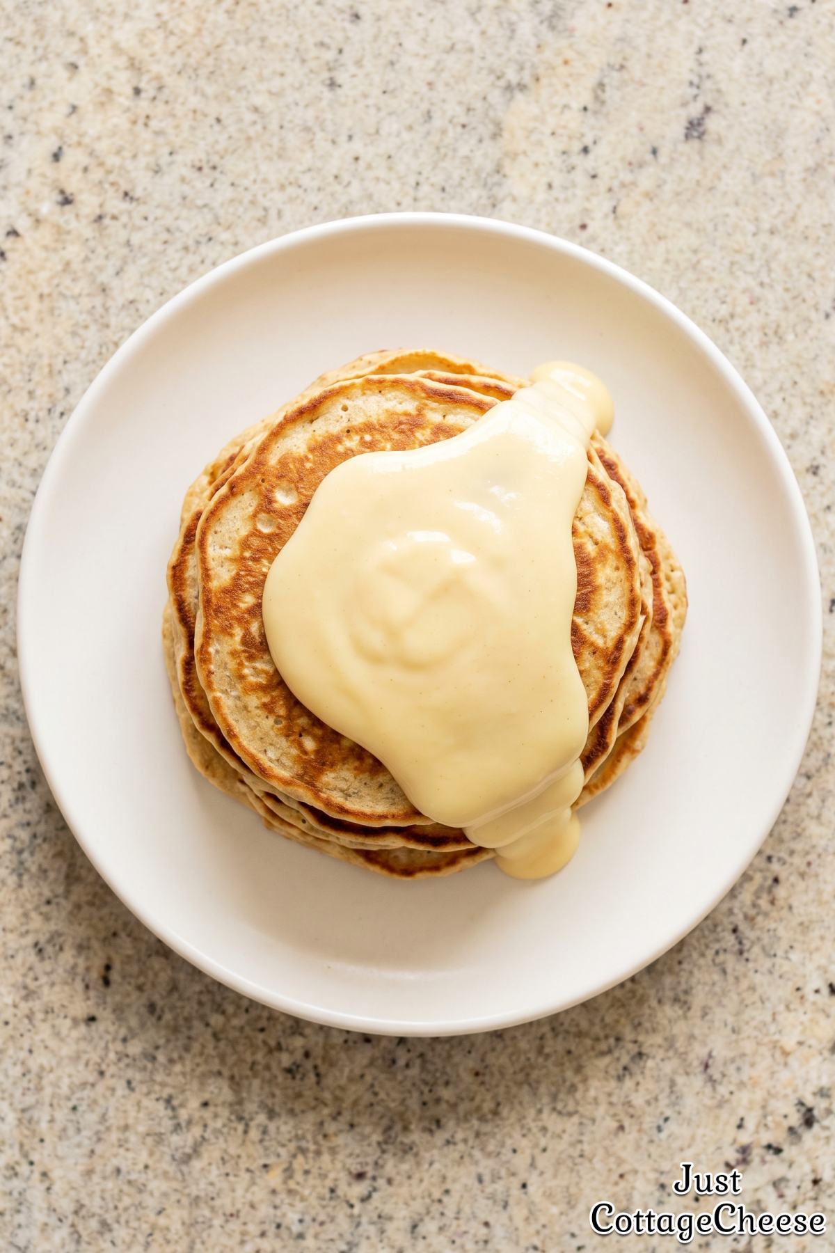 High protein cottage cheese pancakes
