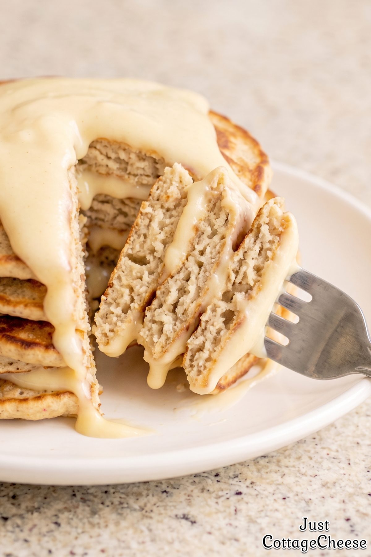 Protein pancakes with cottage cheese