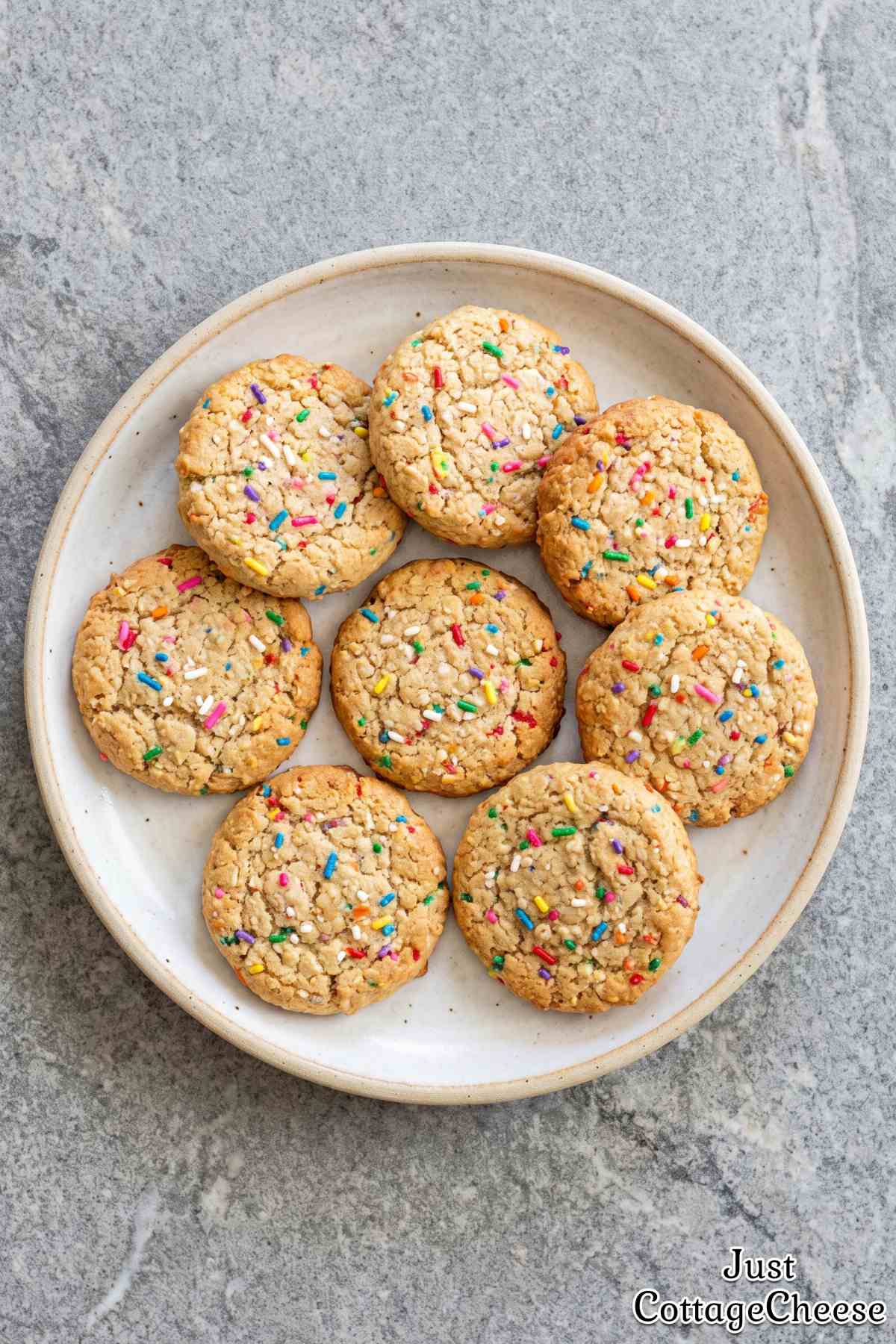 Easy protein vanilla sprinkle treats
