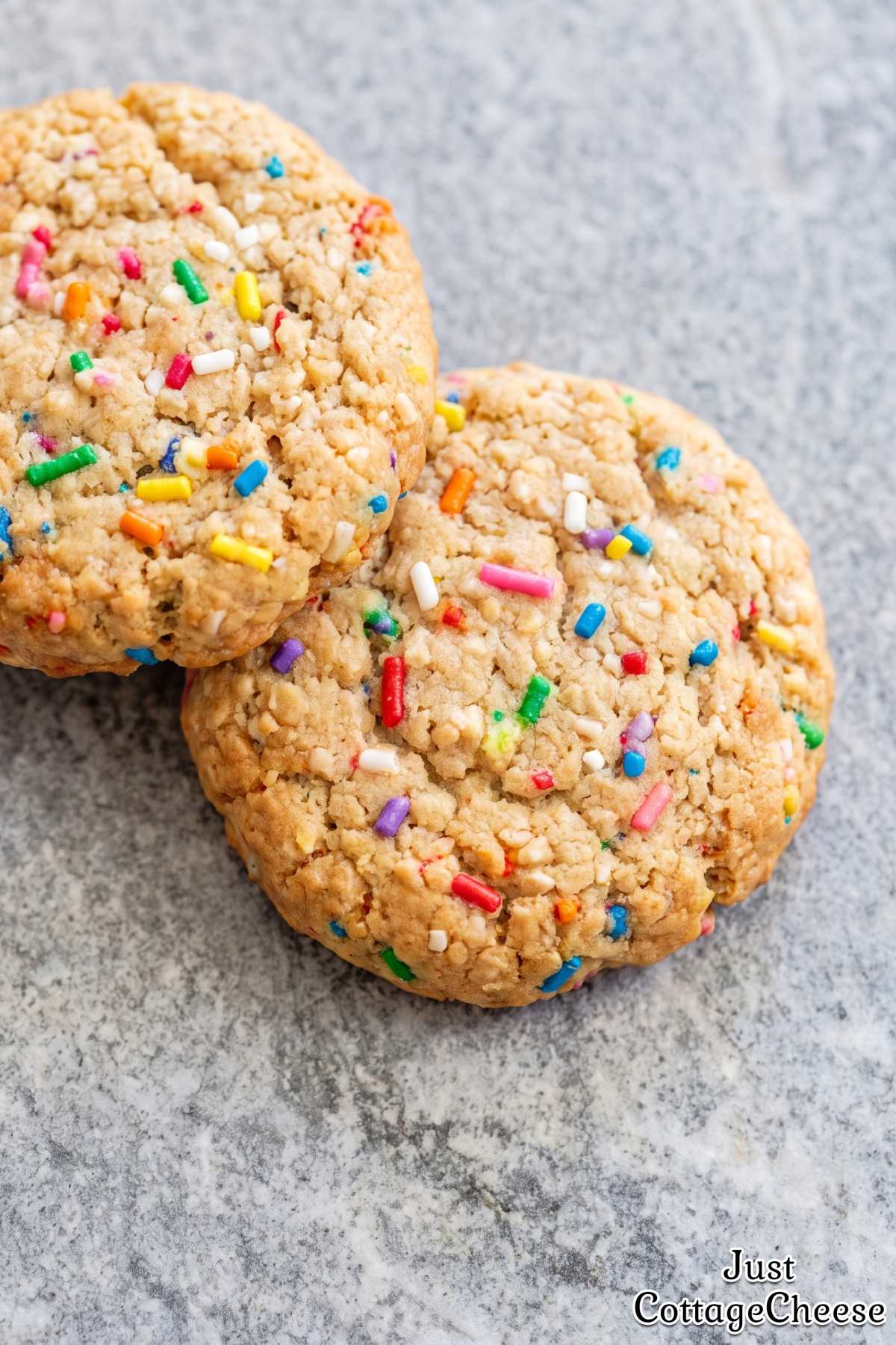 Fluffy vanilla sprinkle cookies