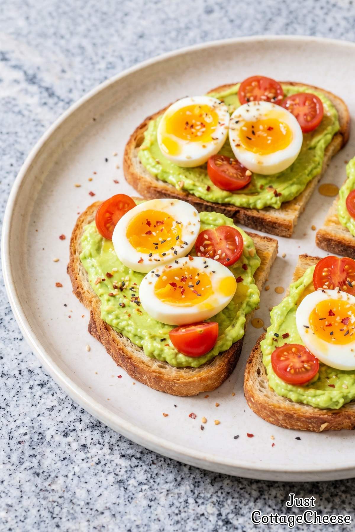 Toasted bread with whipped avocado spread