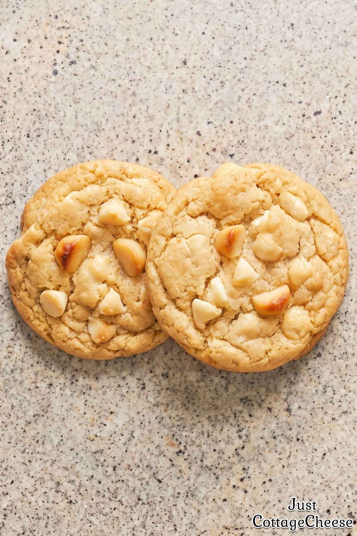 Thick protein macadamia cookies