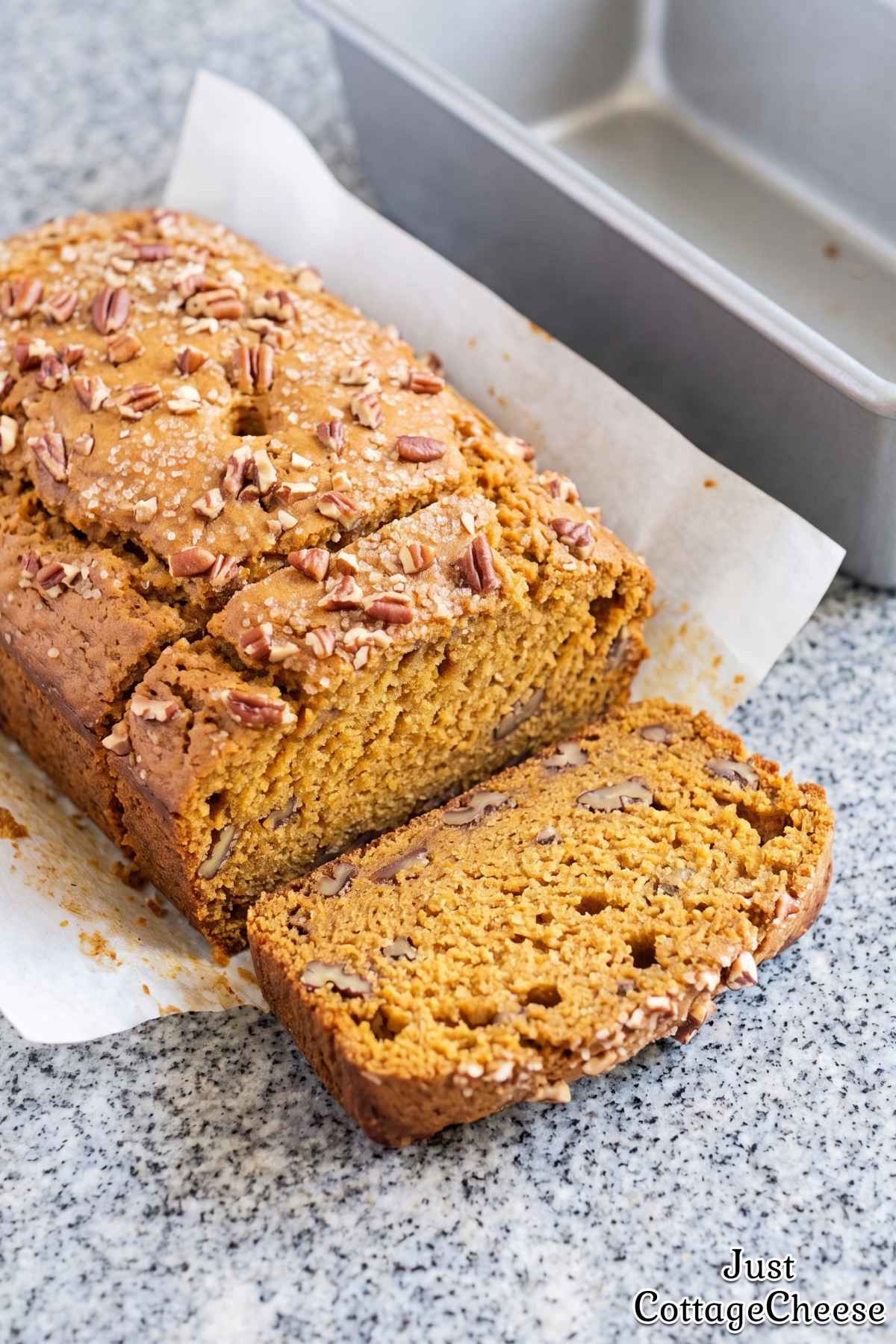 Easy cottage cheese pumpkin bread