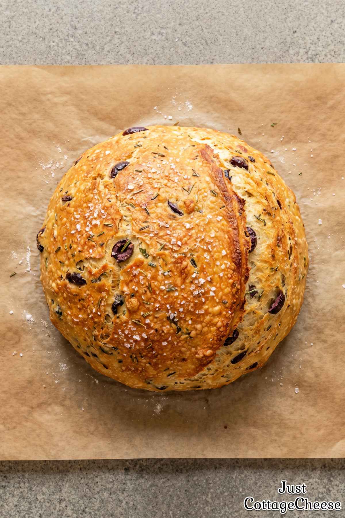 Savory olive bread with fresh rosemary