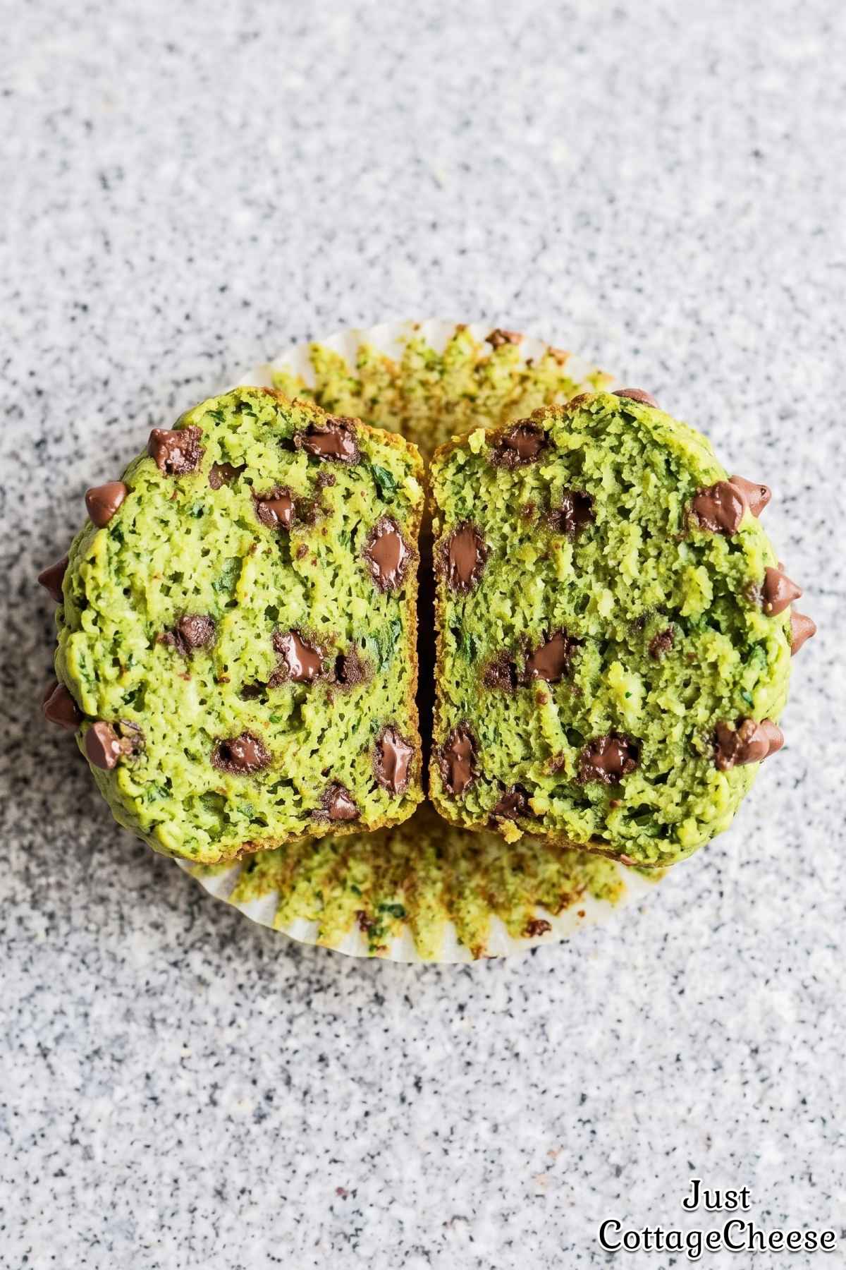Warm spinach banana muffins on a cooling rack