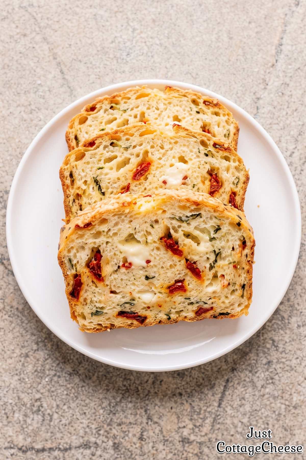 Fresh baked sun-dried tomato bread