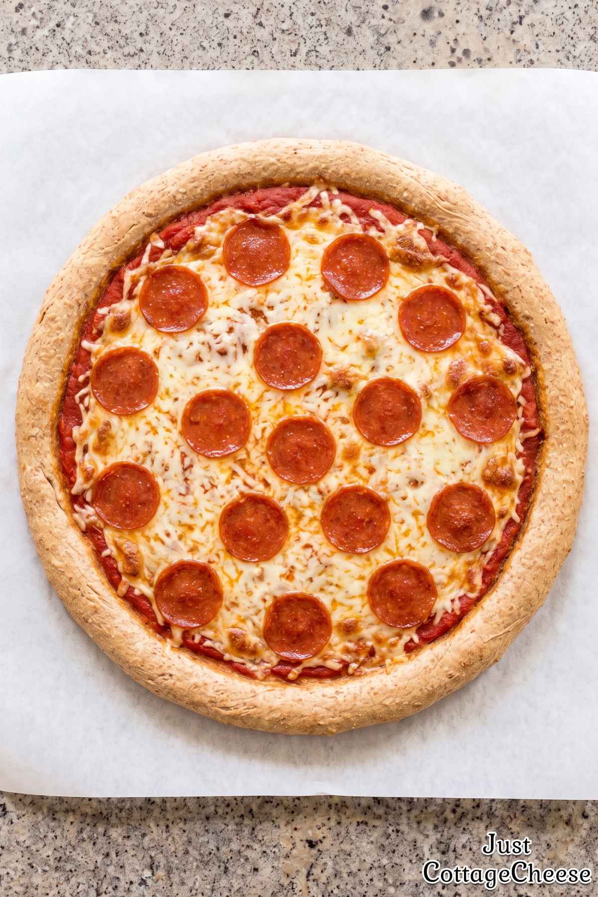 High protein whole wheat crust