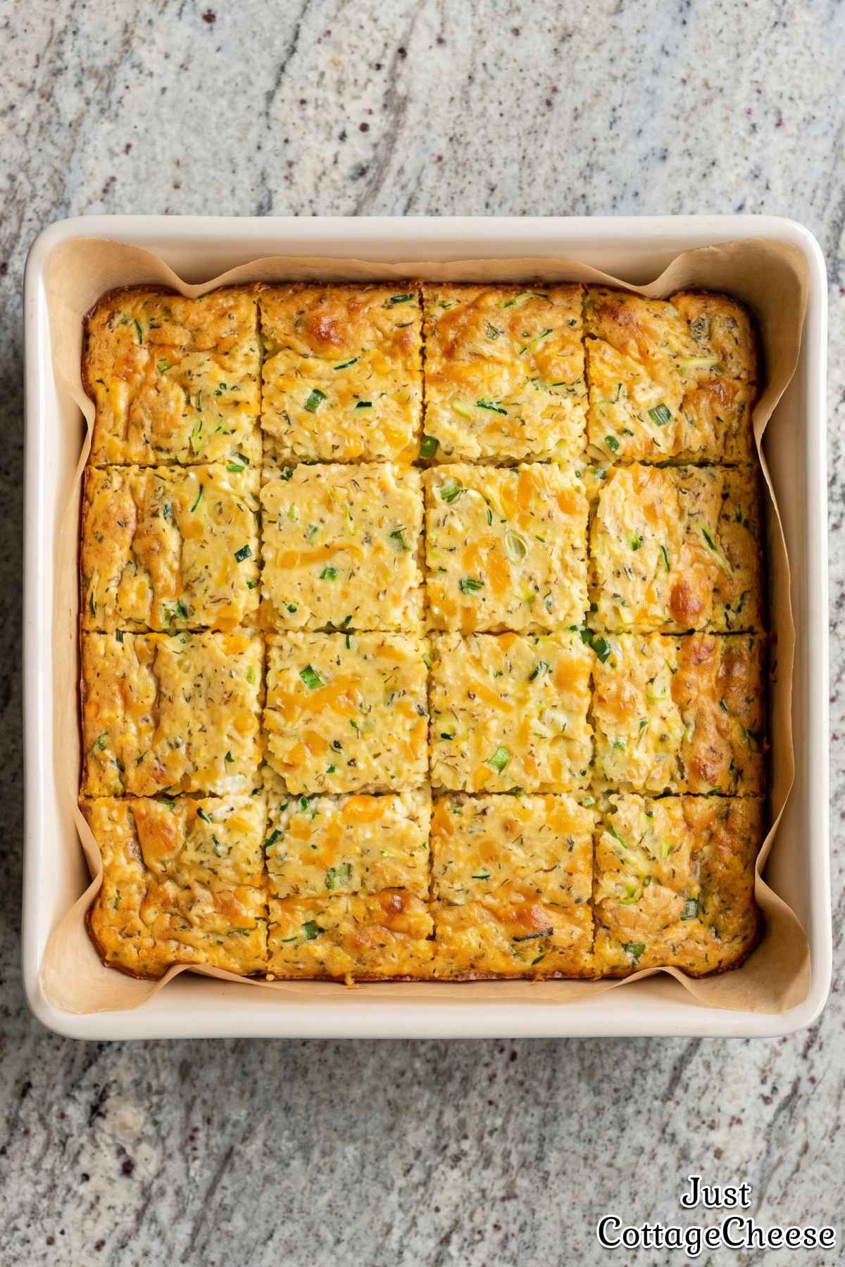 Wholesome cottage cheese zucchini bites