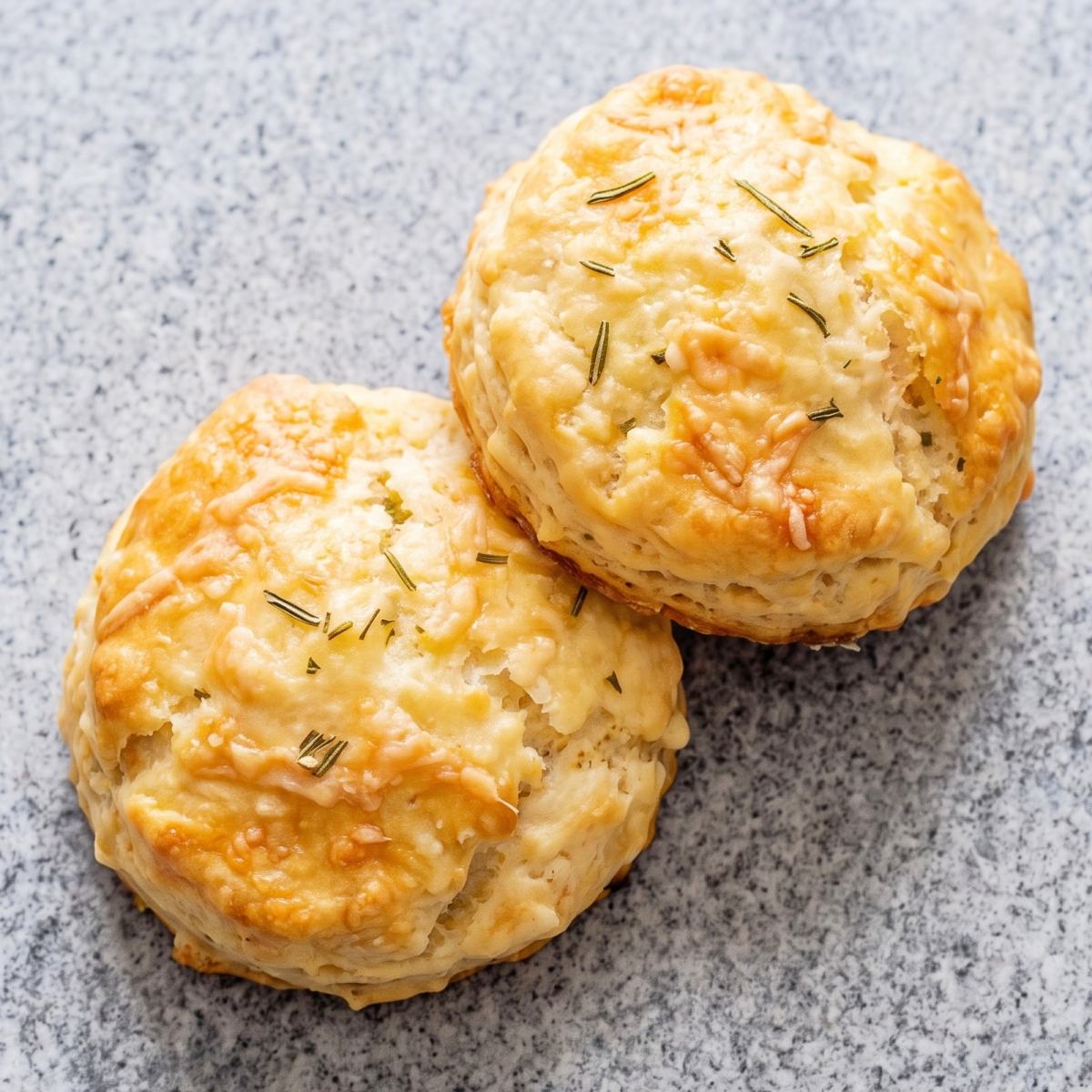 Air Fryer Cottage Cheese Rosemary Parmesan Biscuits