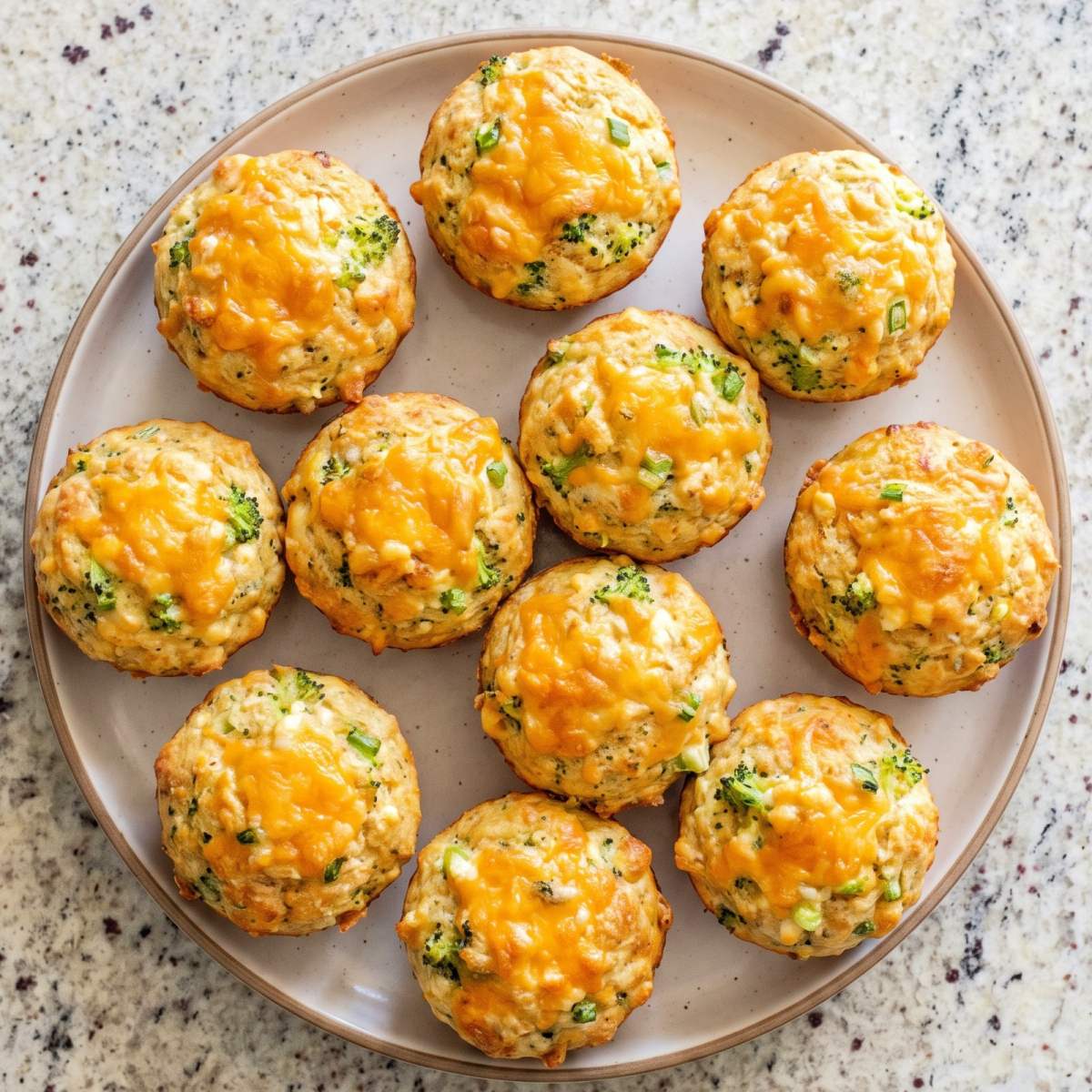 Cottage Cheese Broccoli Cheddar Muffins