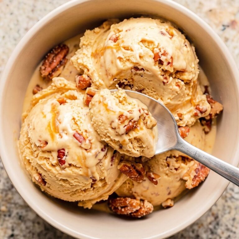 Cottage Cheese Brown Butter Pecan Ice Cream