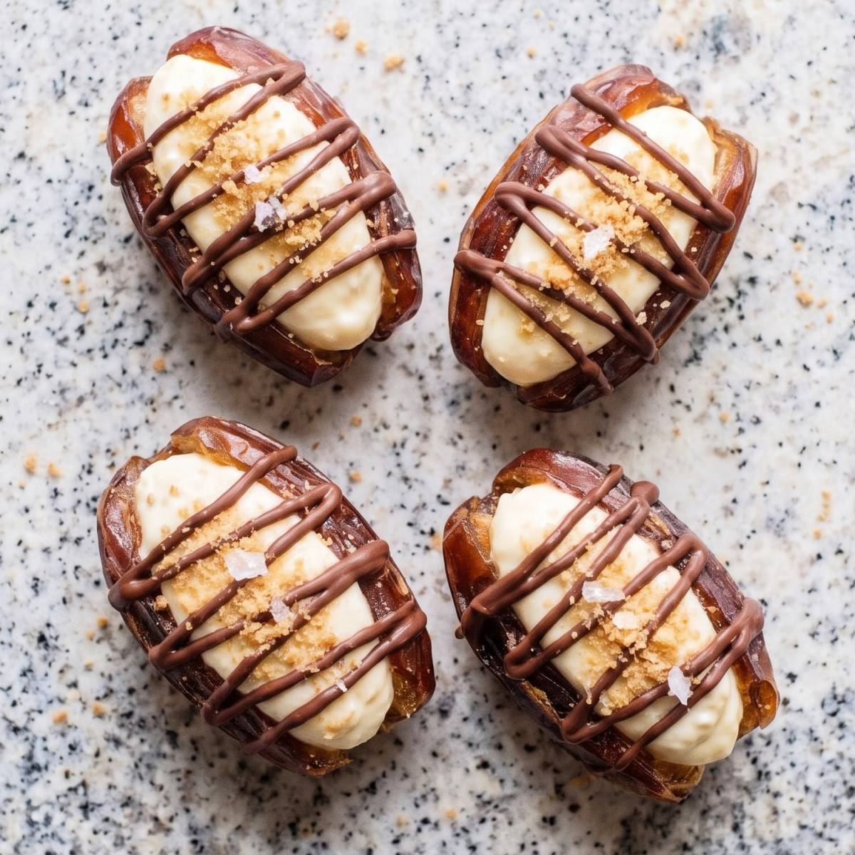Cottage Cheese Cheesecake Stuffed Dates