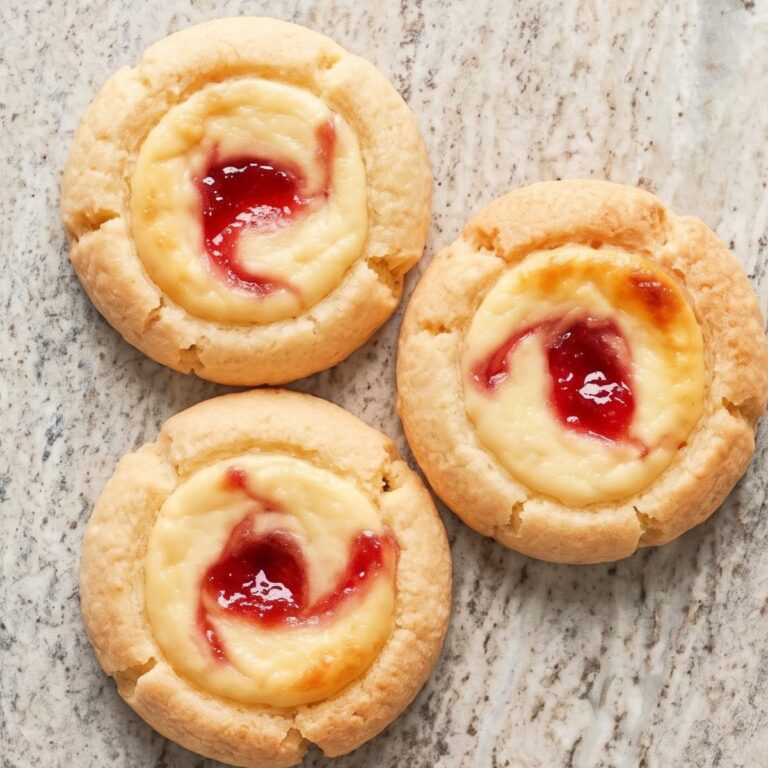 Cottage Cheese Cheesecake Thumbprint Cookies