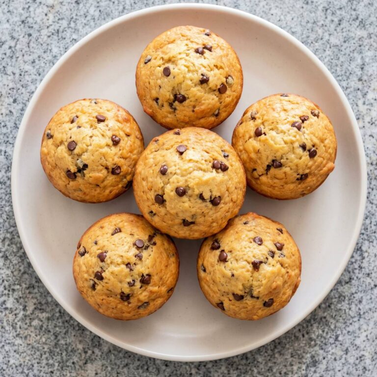 Cottage Cheese Chocolate Chip Snack Muffins