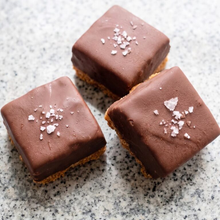 Cottage Cheese Chocolate Covered Cheesecake Bites