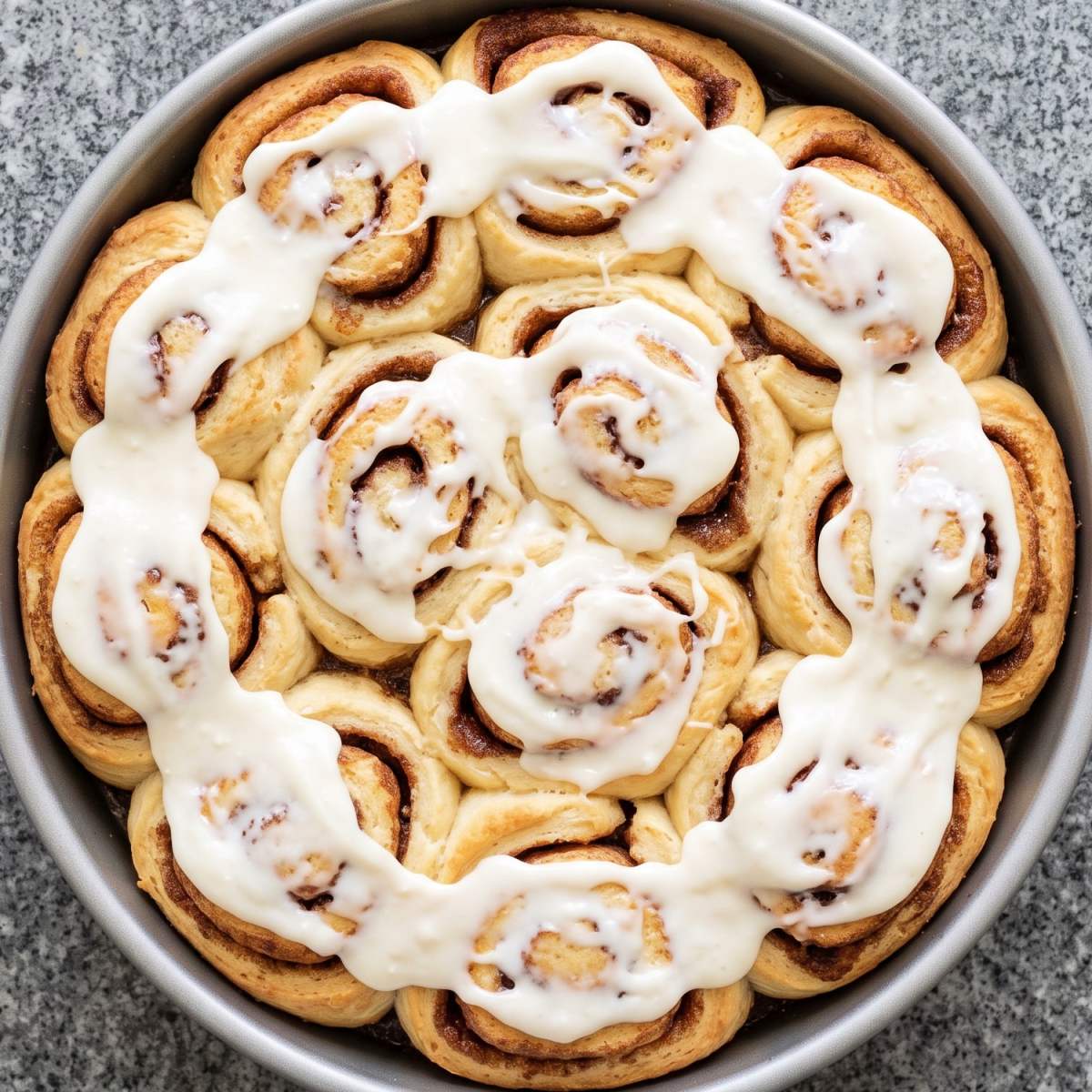 Cottage Cheese Cinnamon Roll Biscuits