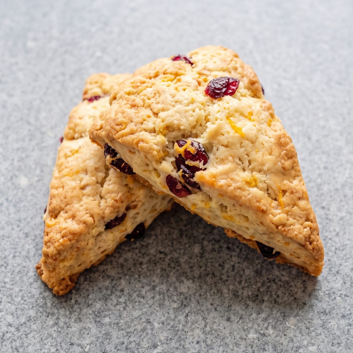 Cottage Cheese Cranberry Orange Scones