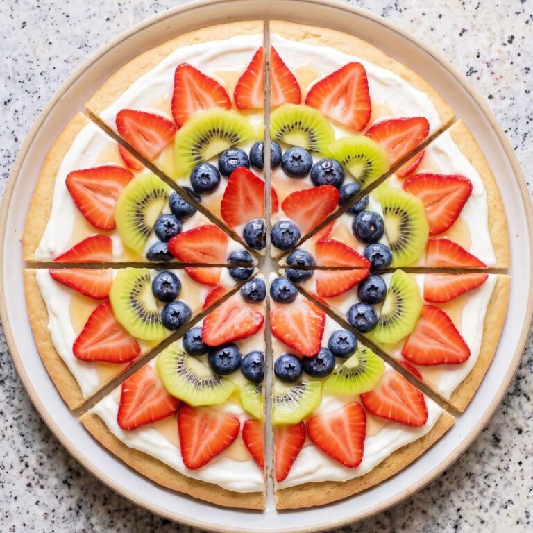 Cottage Cheese Fruit Pizza