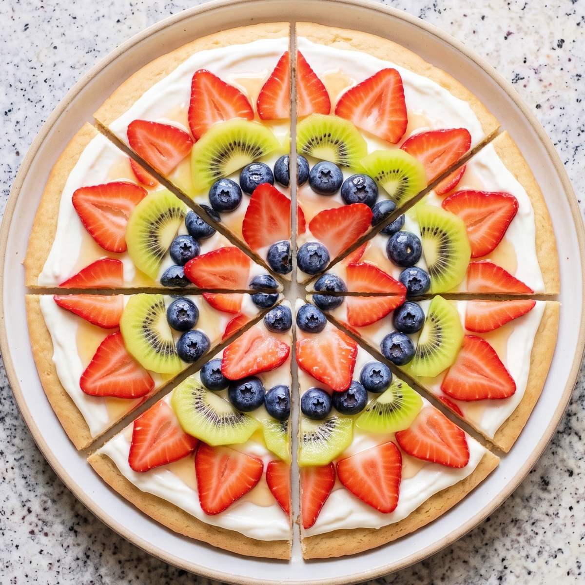 Cottage Cheese Fruit Pizza