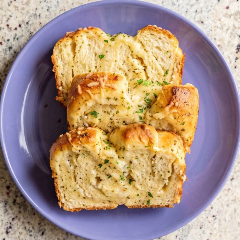 Cottage Cheese Garlic Parmesan Pull-Apart Bread