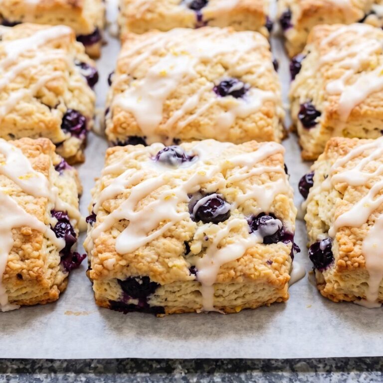 Cottage Cheese Lemon Blueberry Biscuits
