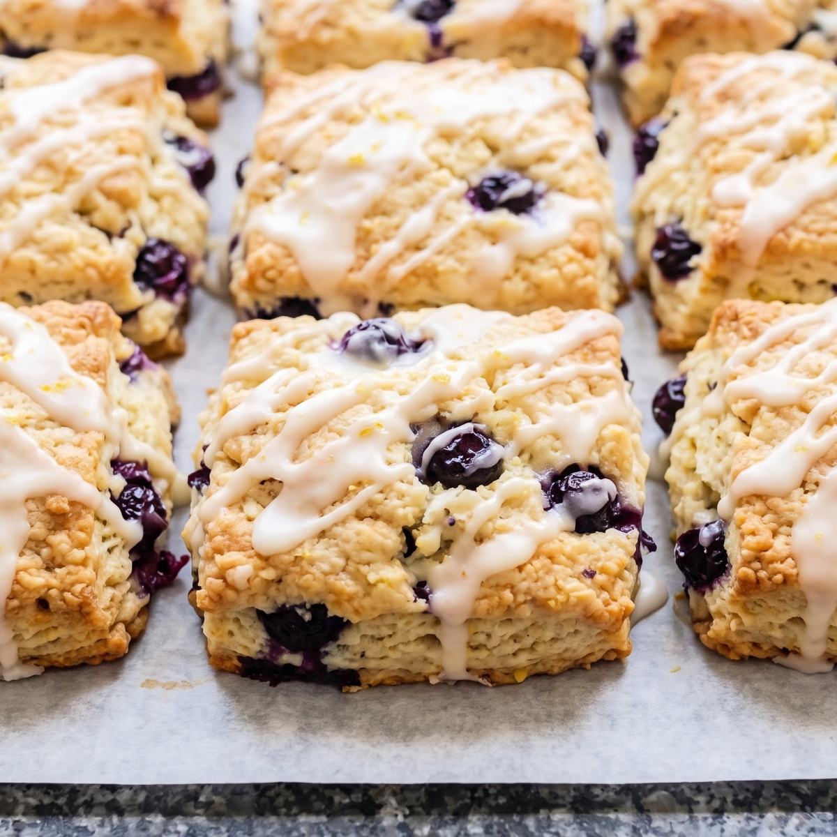 Cottage Cheese Lemon Blueberry Biscuits