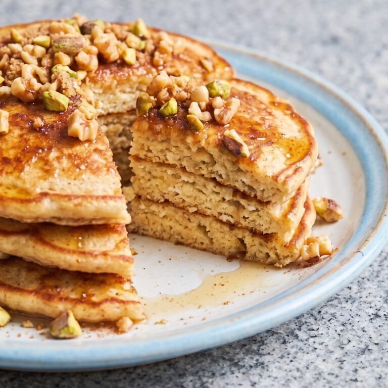 Cottage Cheese Protein Baklava Pancakes