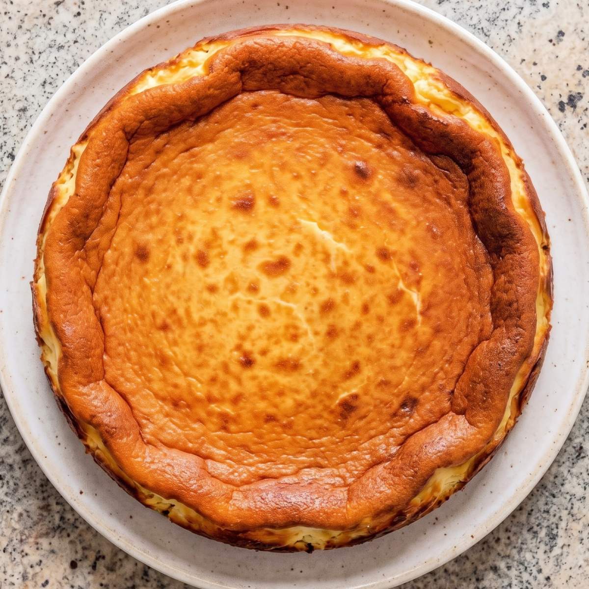 Cottage Cheese Protein Basque Cheesecake