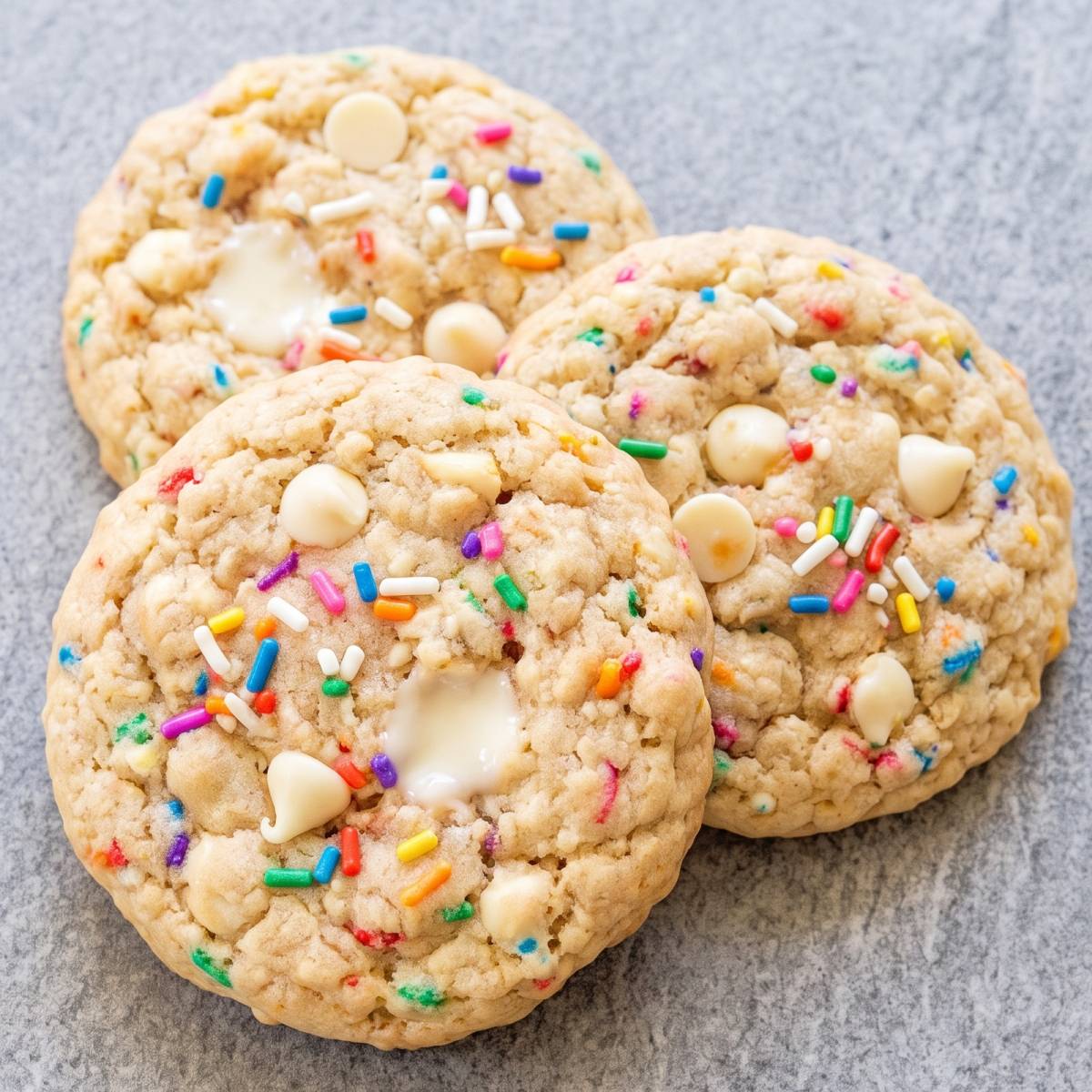 Cottage Cheese Protein Birthday Cake Cookies