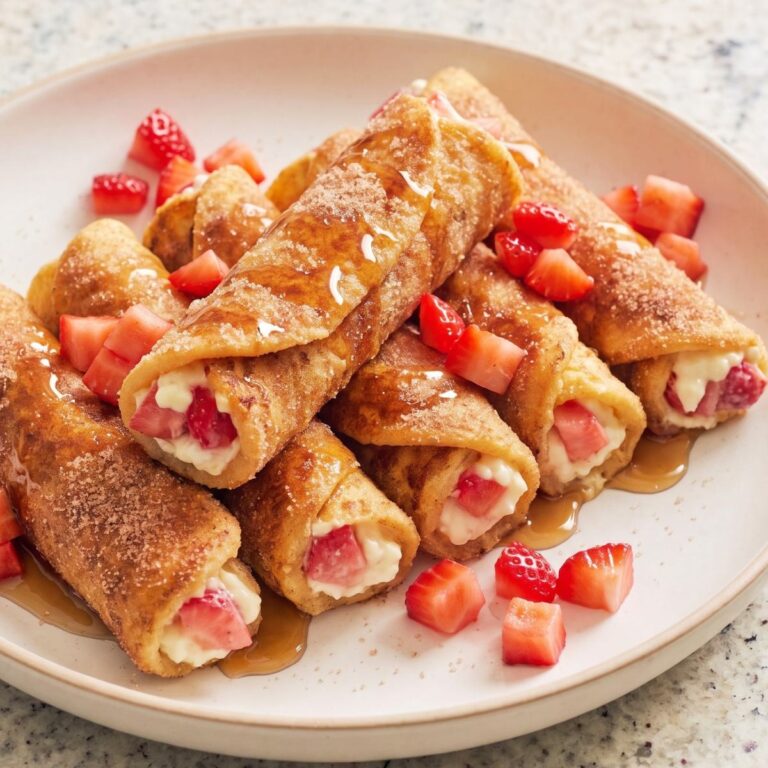 Cottage Cheese Protein Cheesecake French Toast Roll Ups