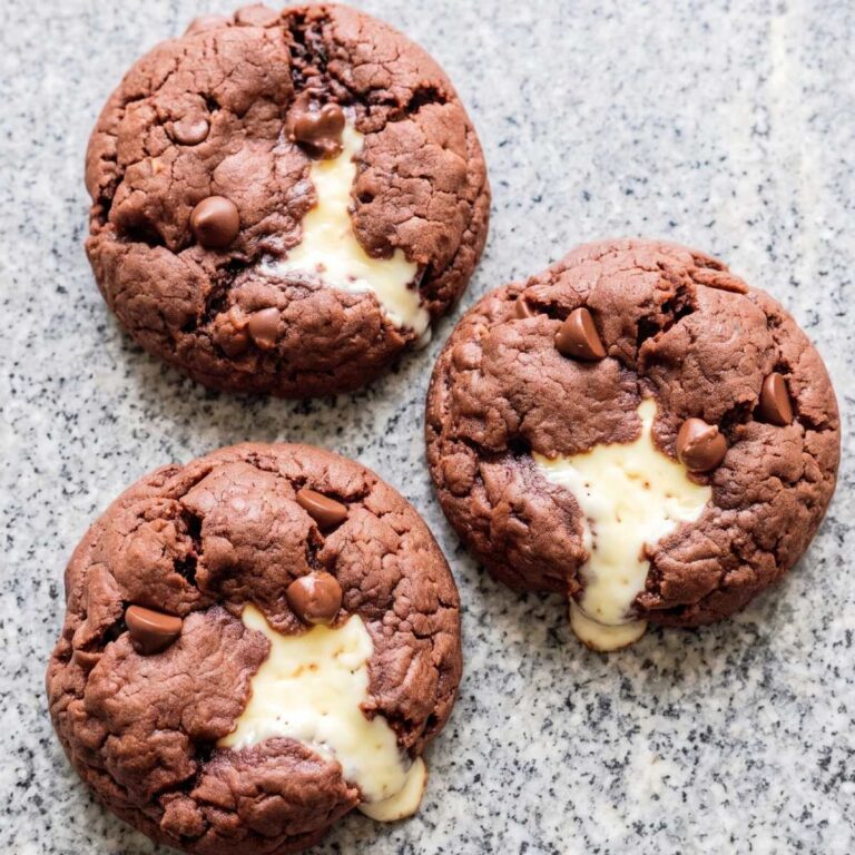 Cottage Cheese Protein Cheesecake Stuffed Chocolate Cookies