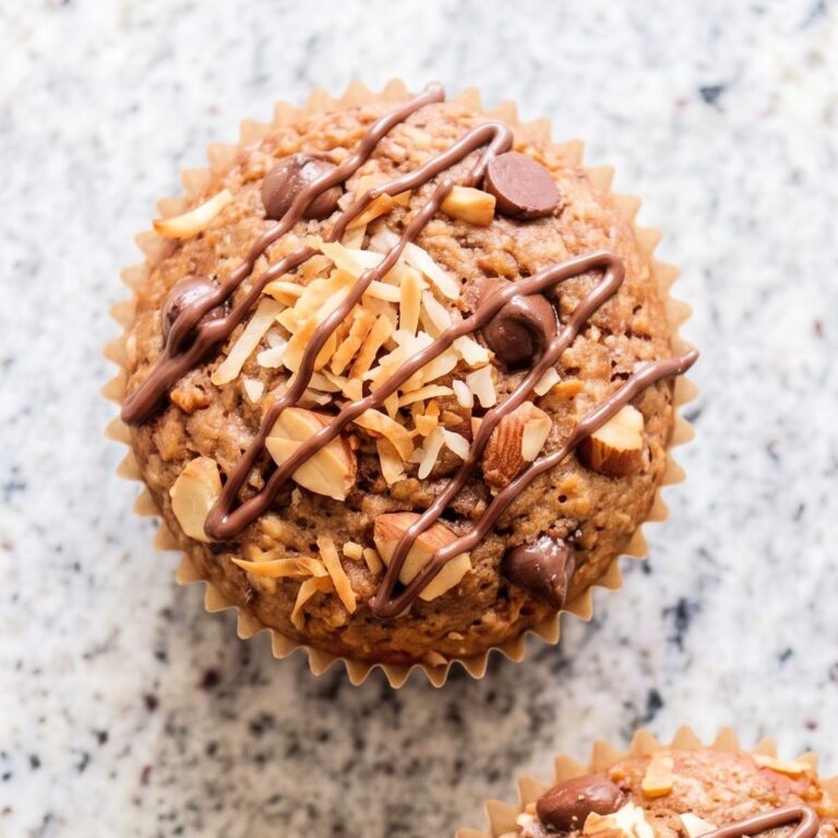 Cottage Cheese Protein Chocolate Coconut Almond Muffins