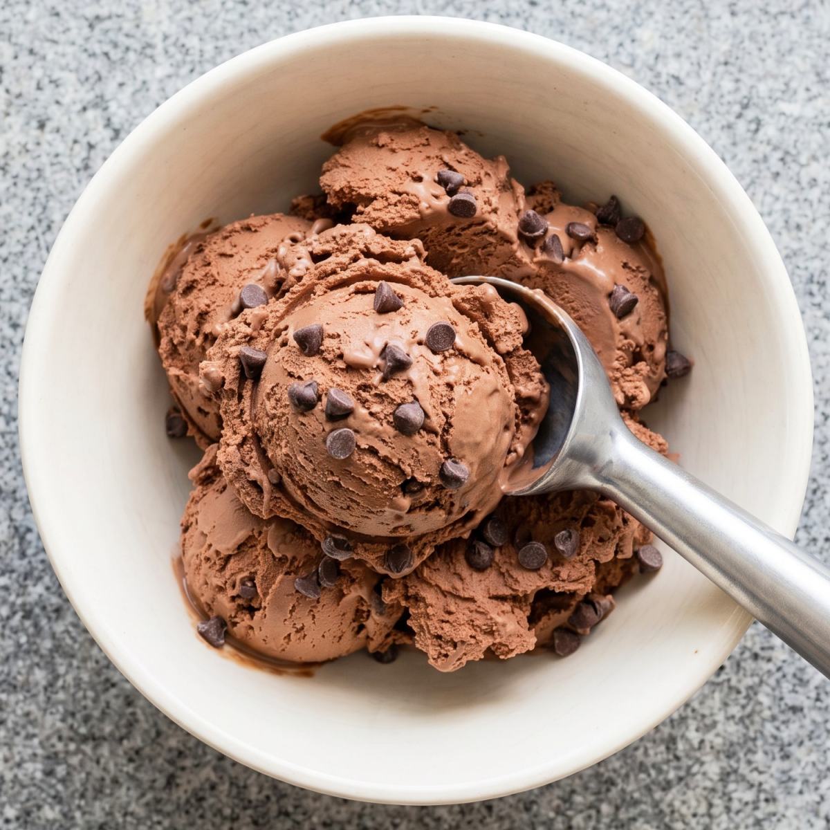 Cottage Cheese Protein Chocolate Fudge Ice Cream