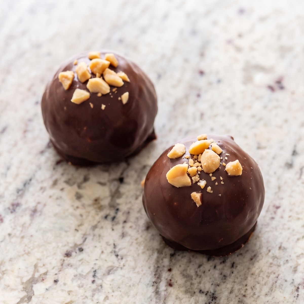 Cottage Cheese Protein Chocolate Peanut Butter Truffles
