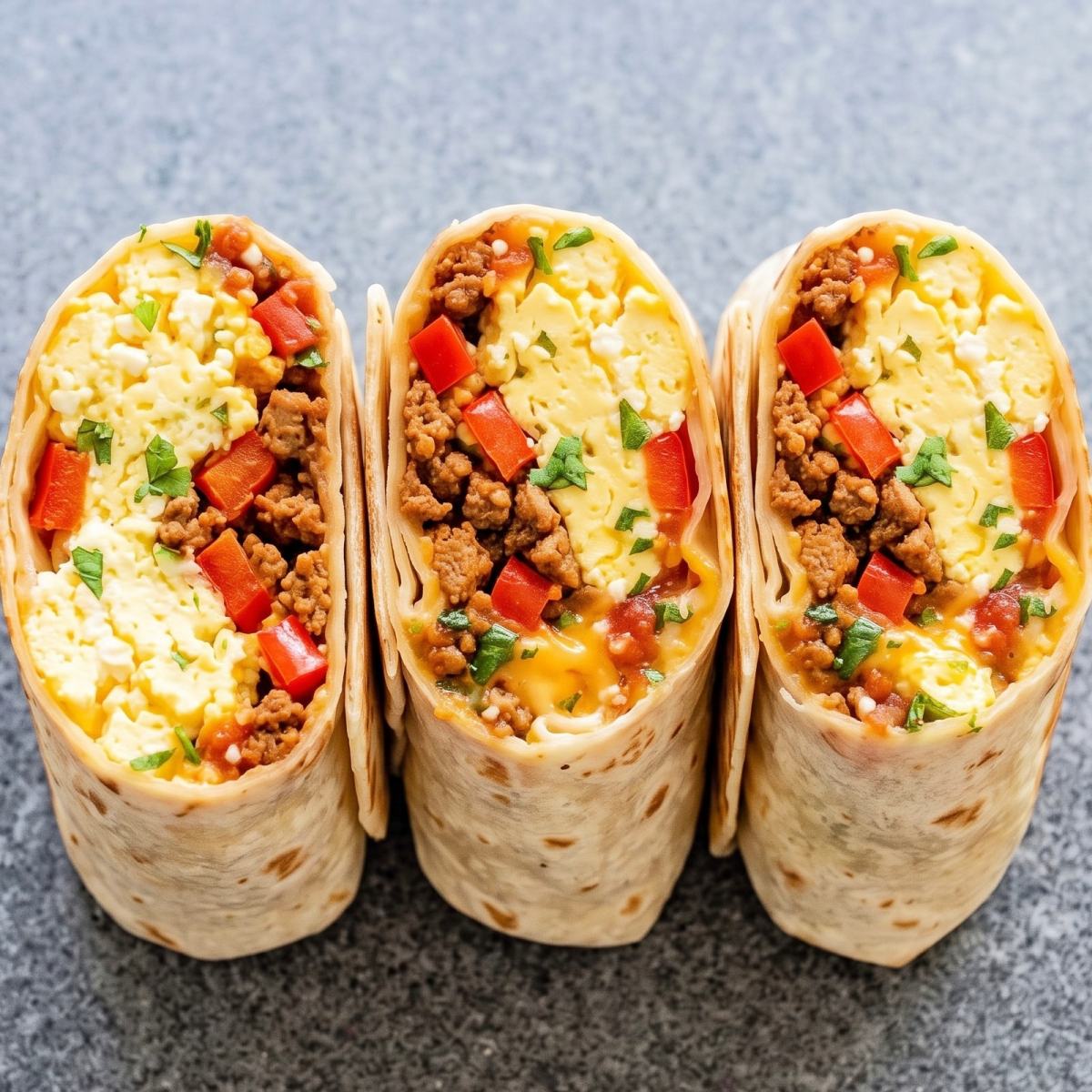 Cottage Cheese Protein Chorizo Breakfast Burritos