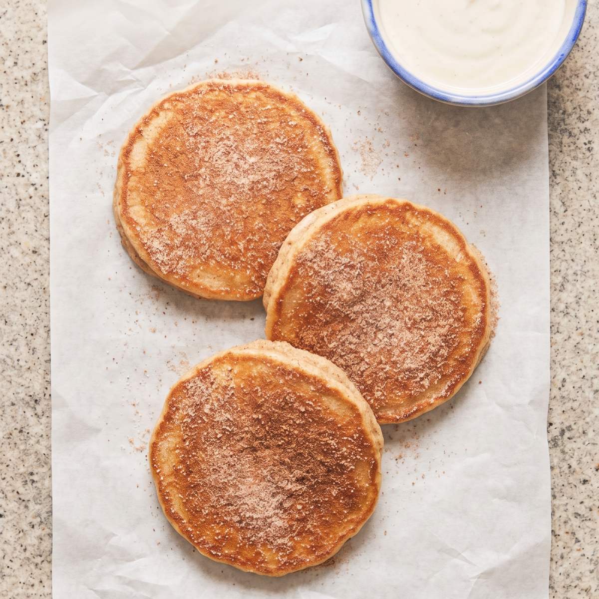 Cottage Cheese Protein Churro Pancakes